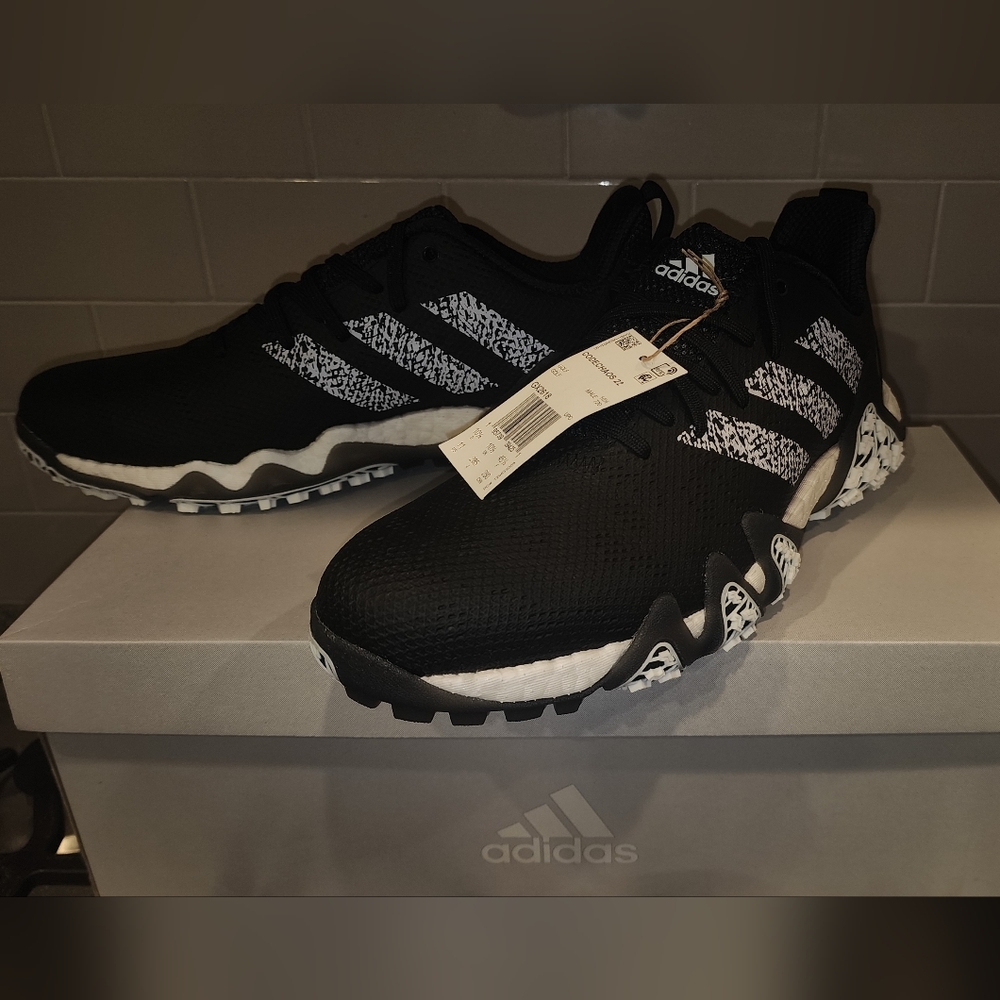 Adidas Black and White Athletic Shoes